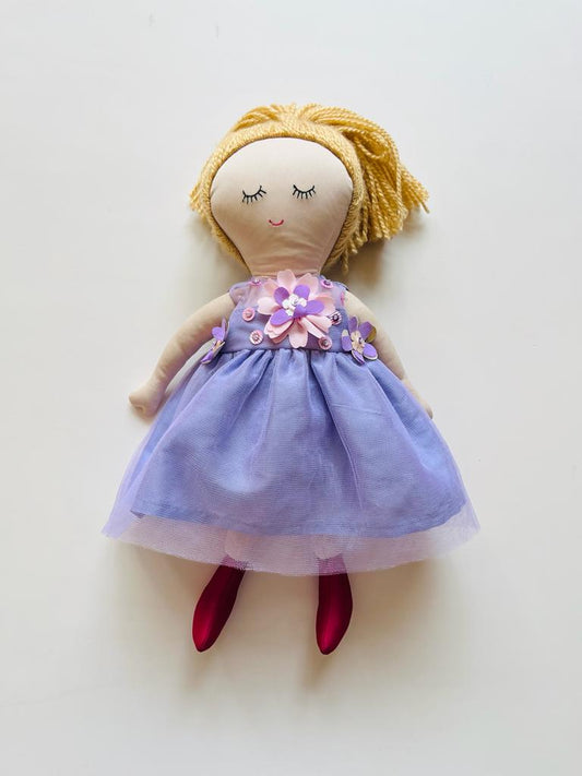 Lavender 3d Flower Doll