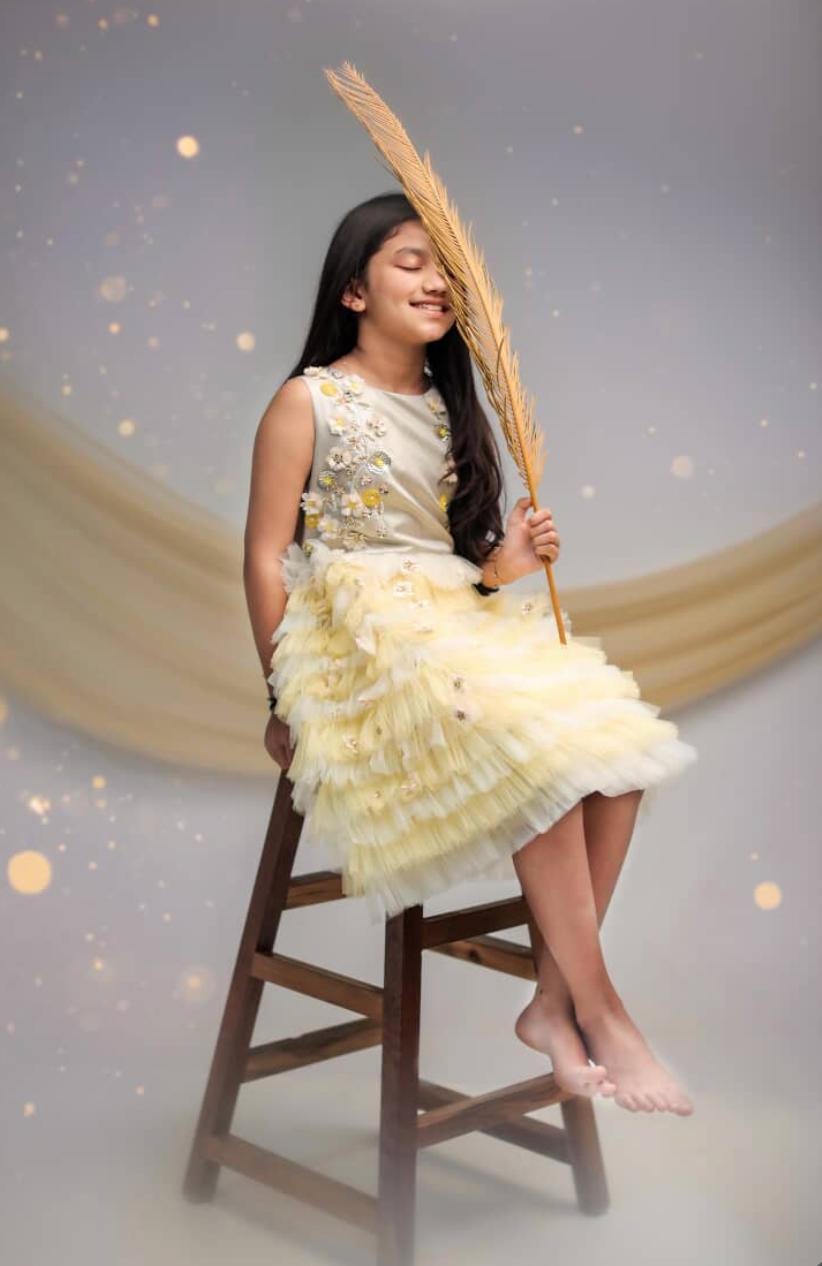 Yellow Faye Princess dress