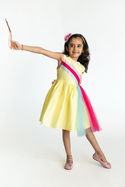 Yellow Rainbow Fun Dress
