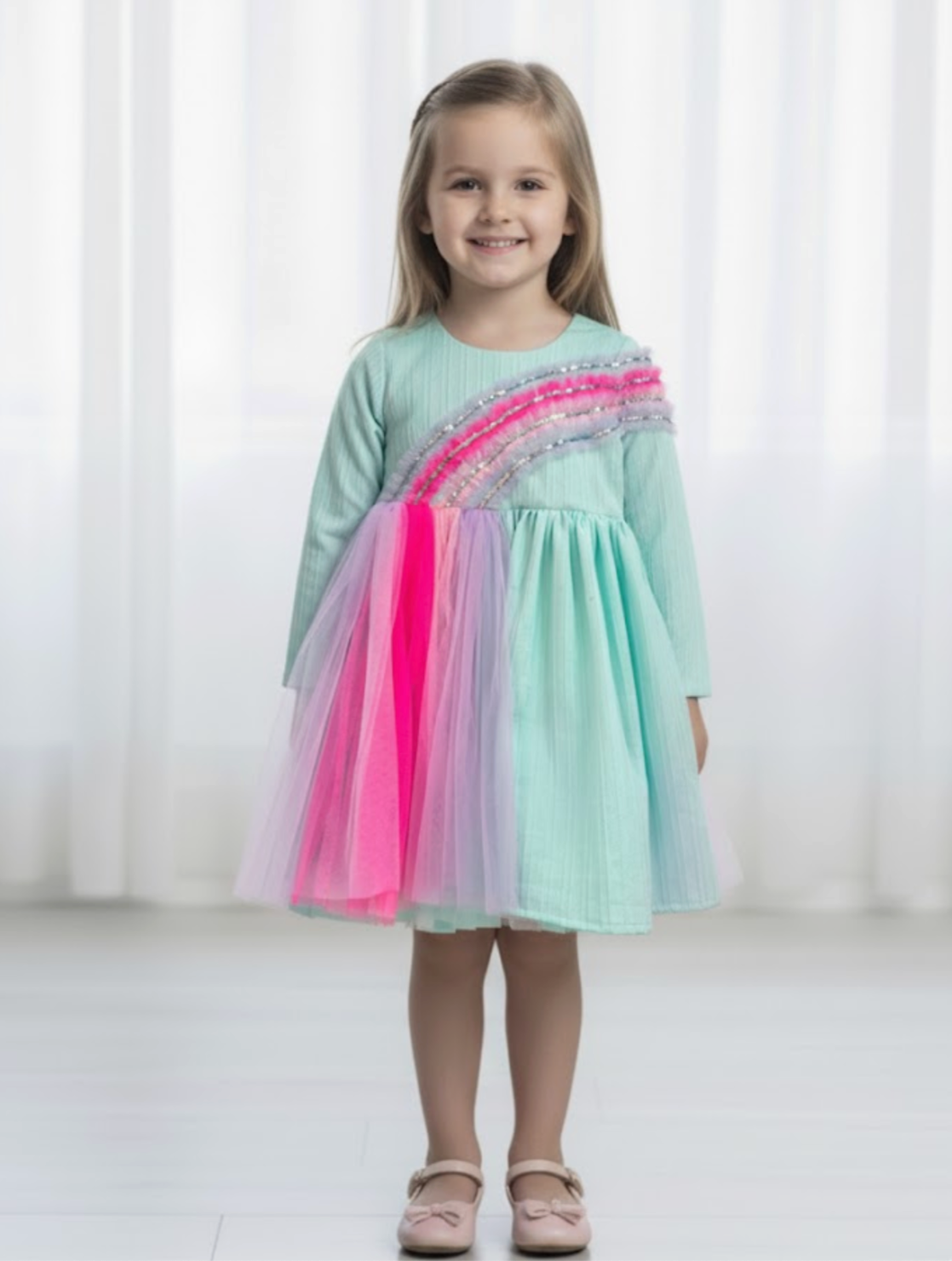 Rainbow Confetti Dress