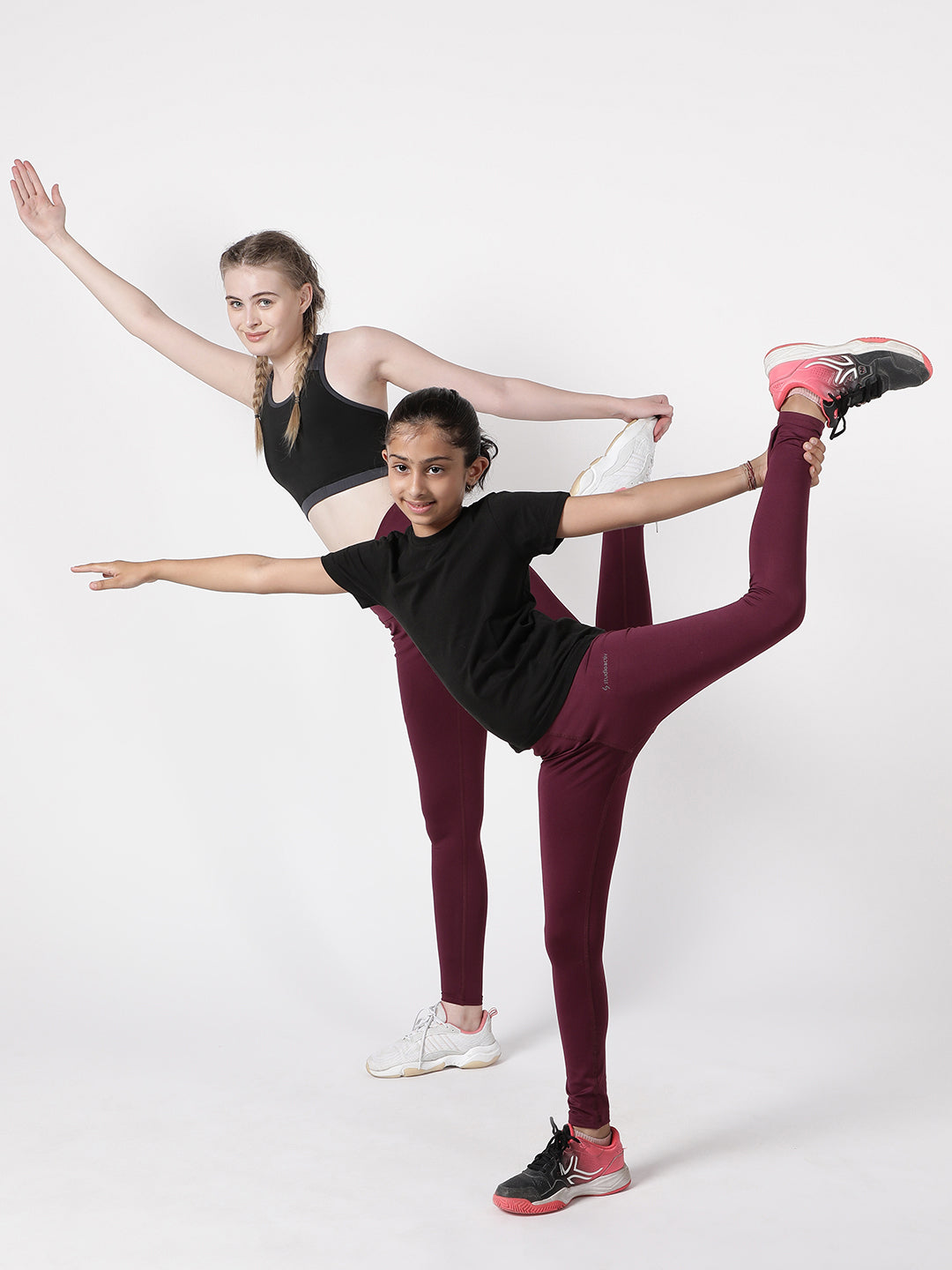 Wine Dainty Darling Leggings - Kids