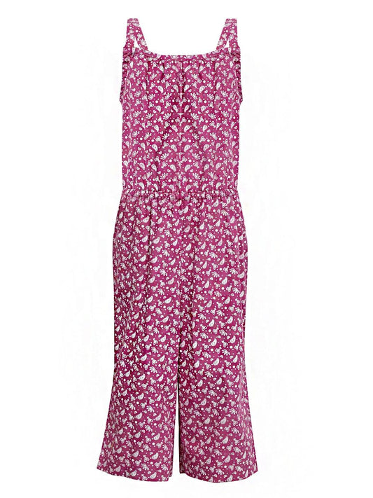 Purple Paisley Jumpsuit