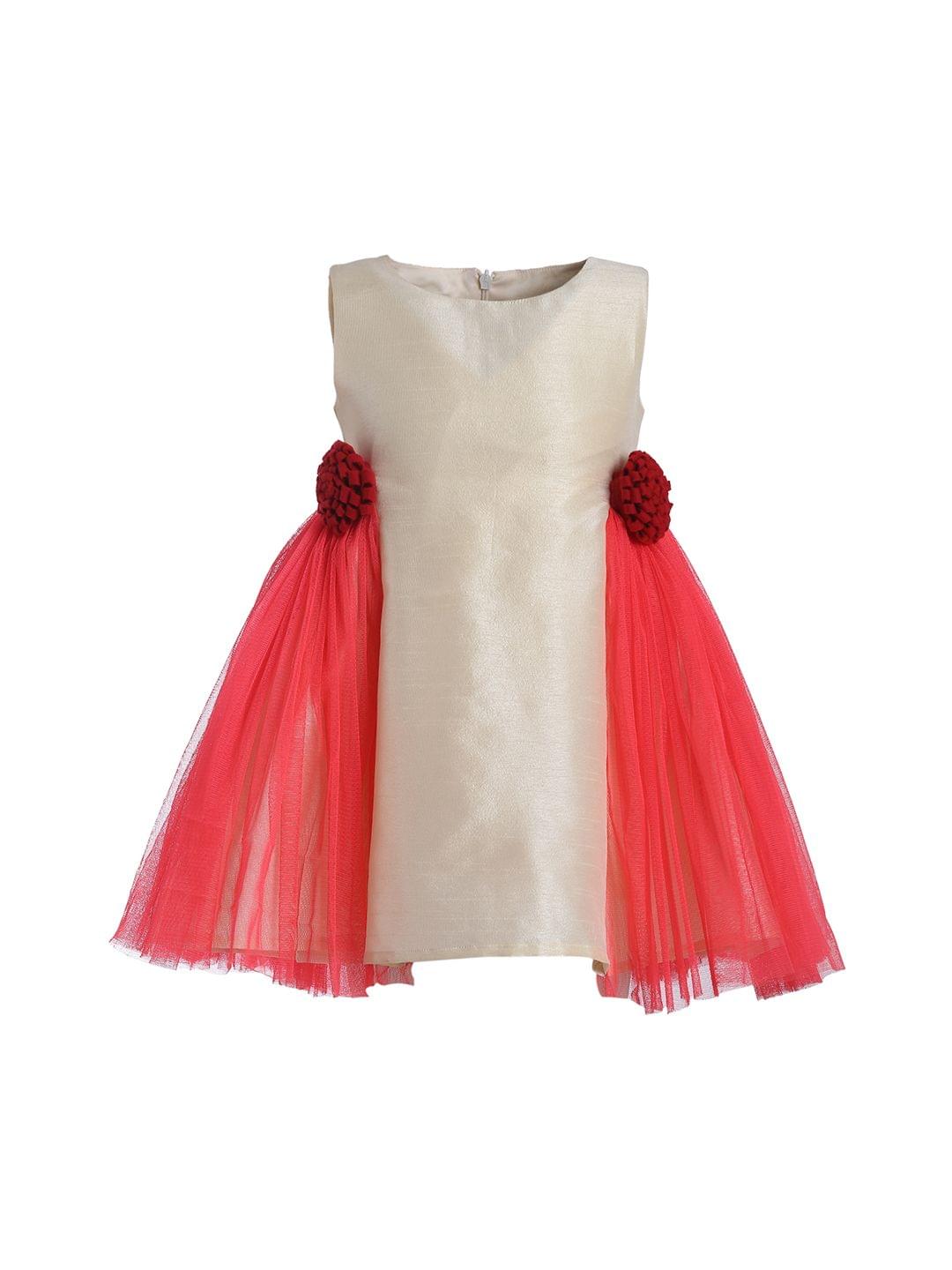 Off White Deep Bloom Dress