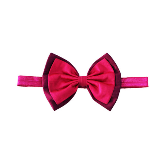 Shaded Deep Bloom Burgundy Headband