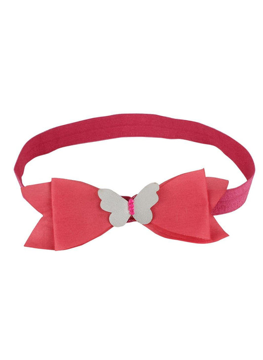 Silver Bow Waterfall Headband