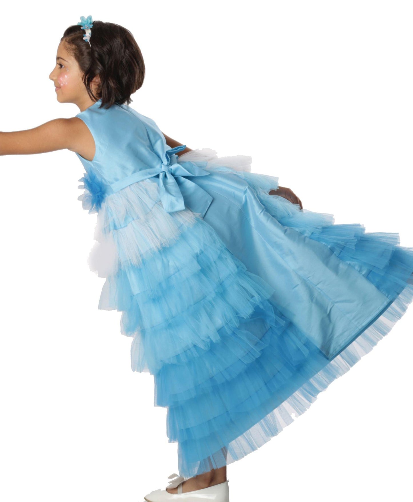 Blue Pinwheel Gown