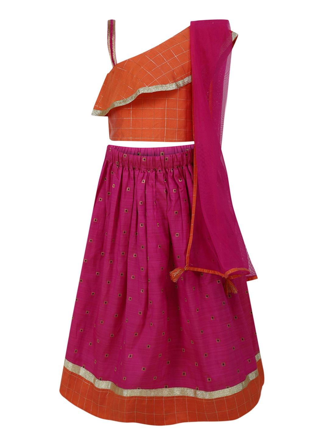 Off Shoulder Lehenga