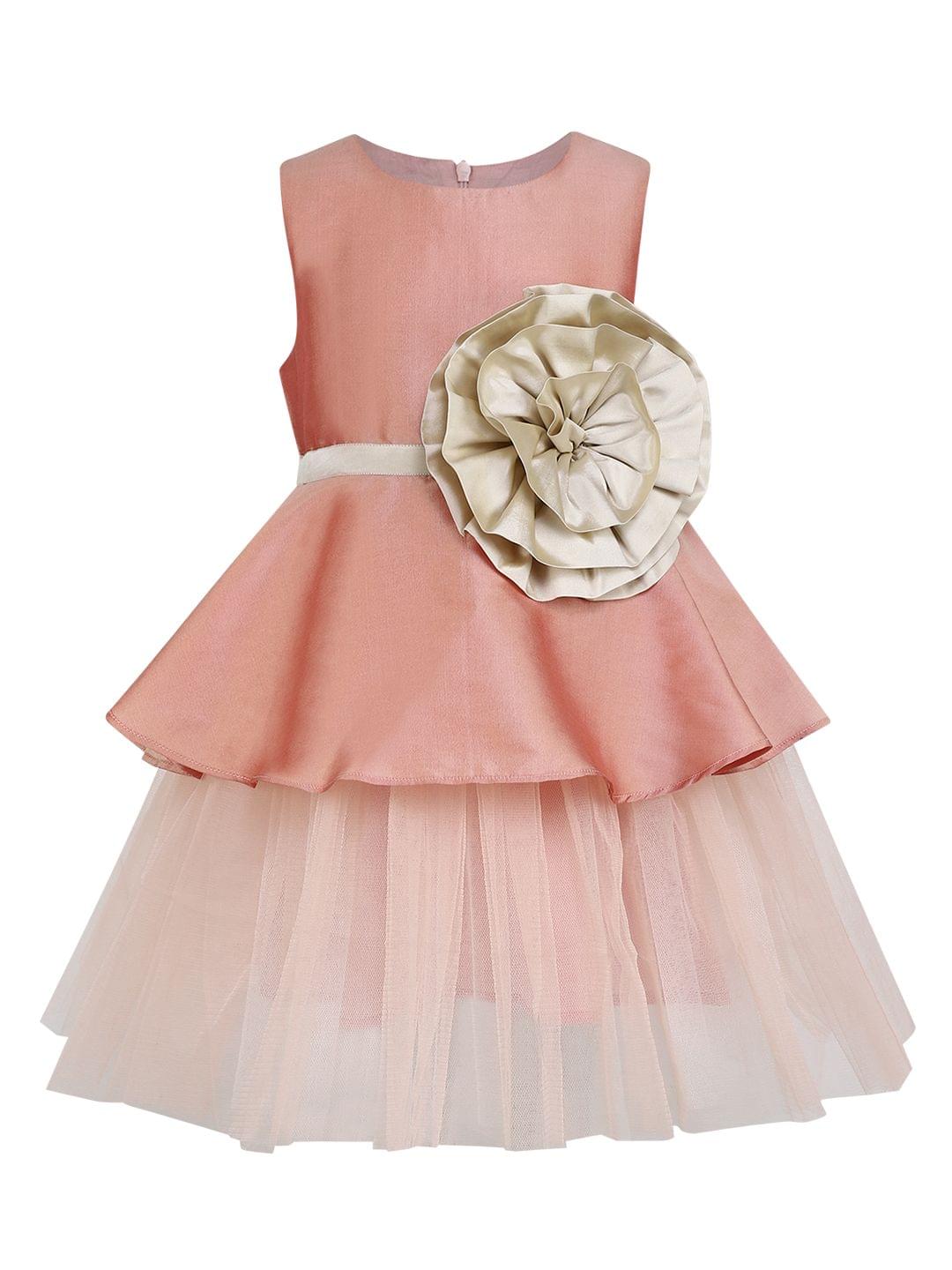 Mocha Flower Dress