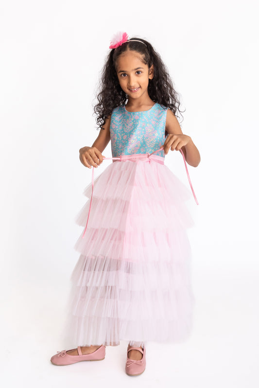 Detachable Ruffle Gown