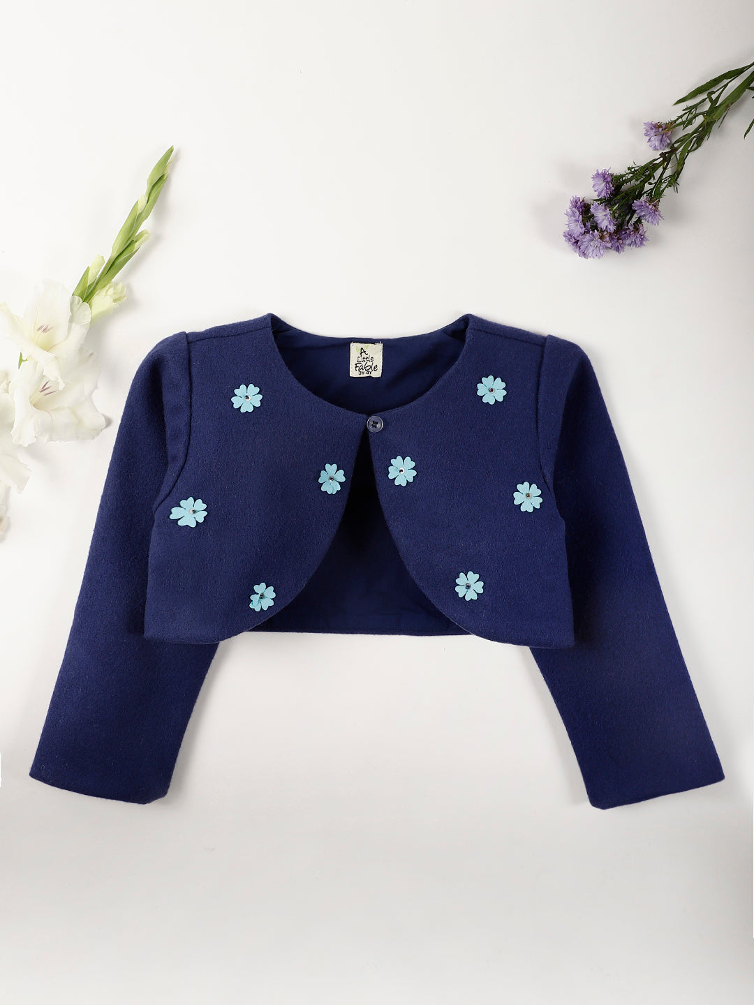 Blue Petals Shrug