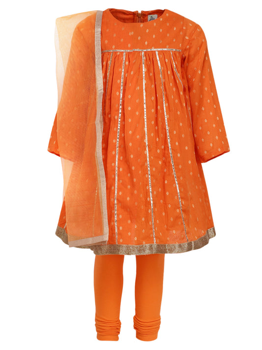 Orange Gota Doriya Kurta