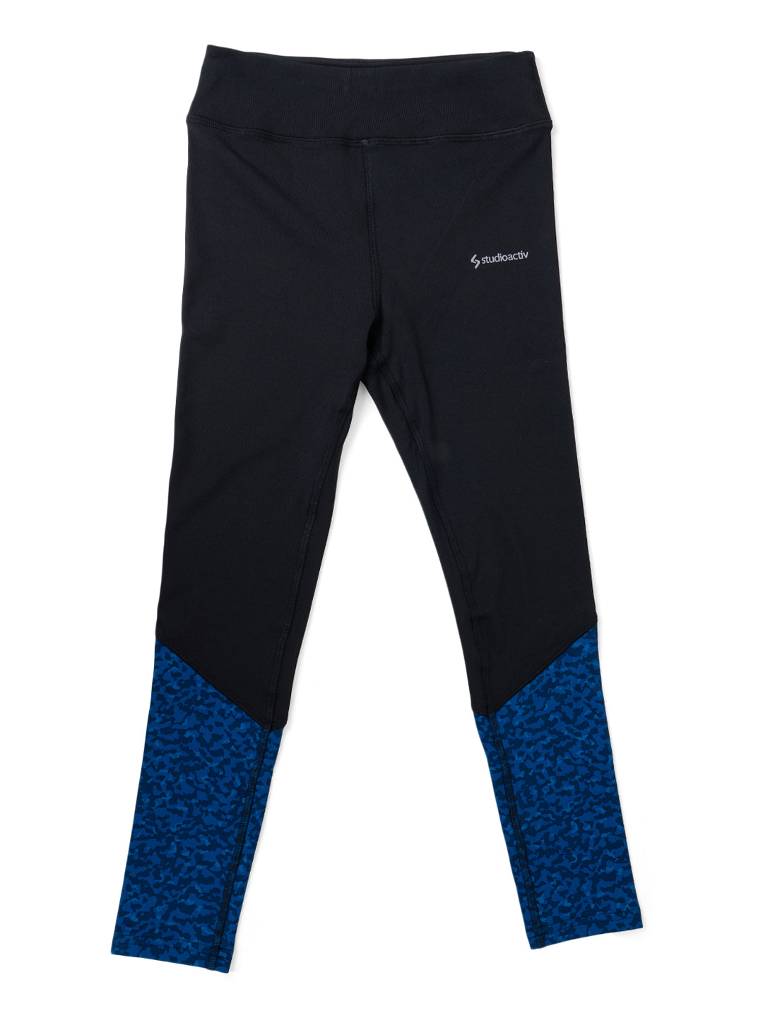 Royal Blue Print Style Diva Leggings - Kids