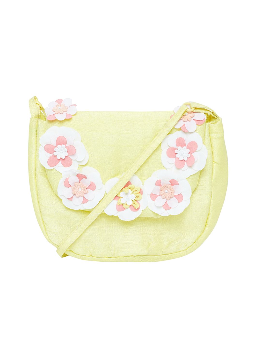 Yellow 3D Flower Sling Bag