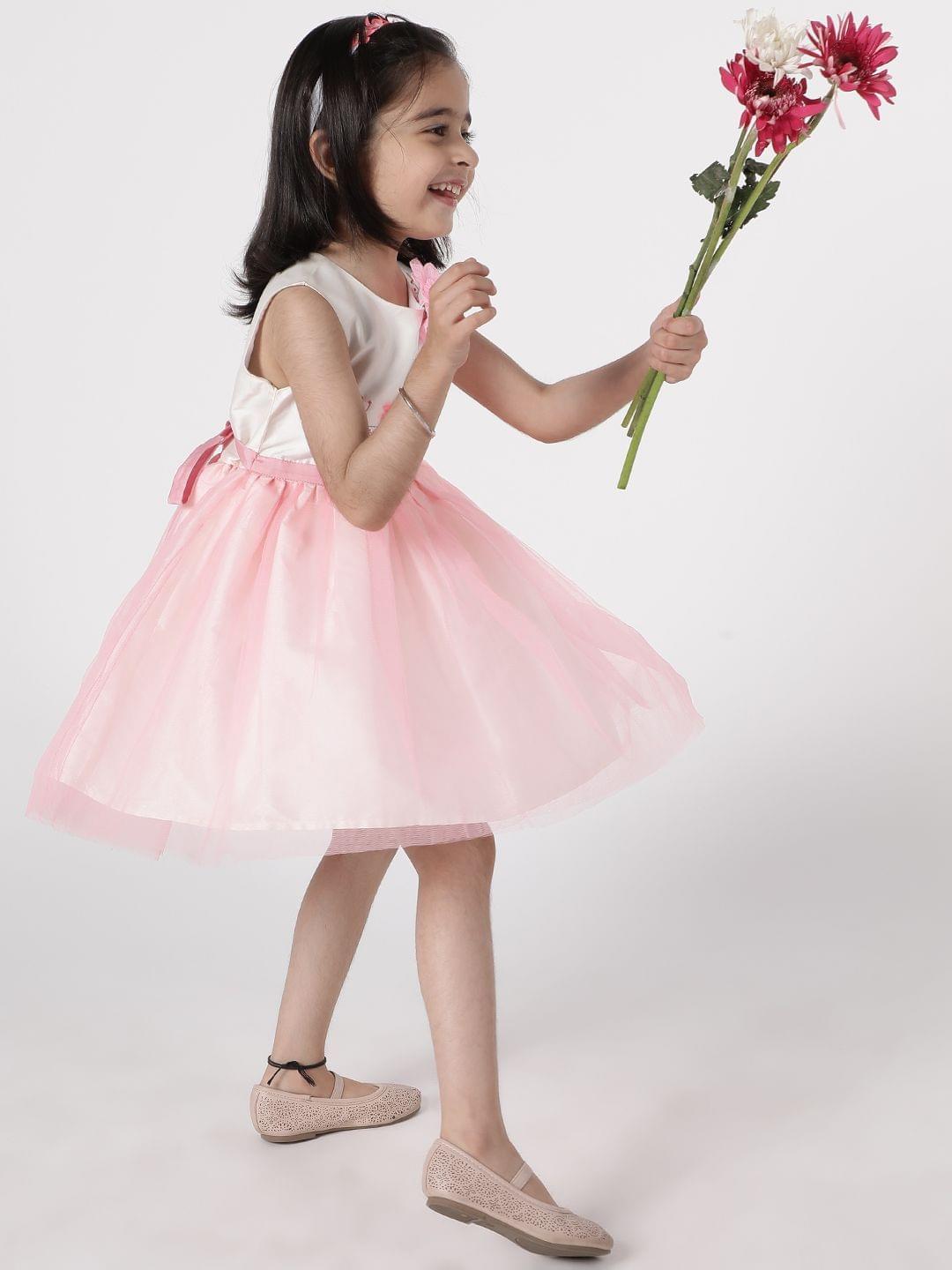 Neon Pink Swallowtail Dress