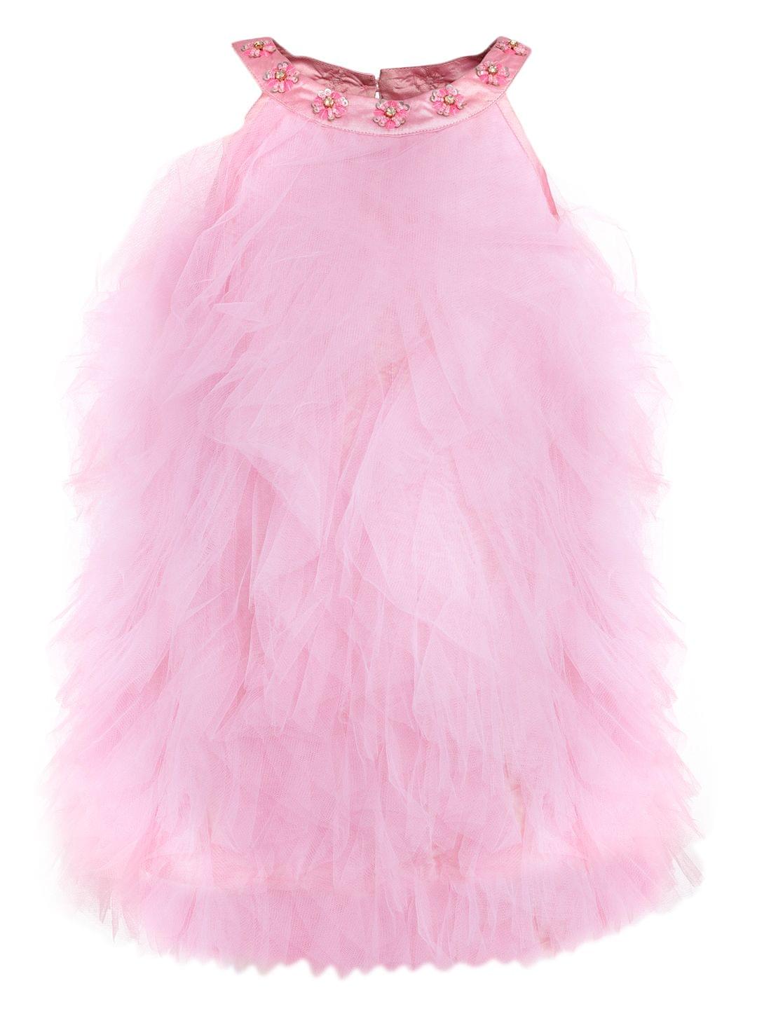 Baby Pink Waterfall Dress