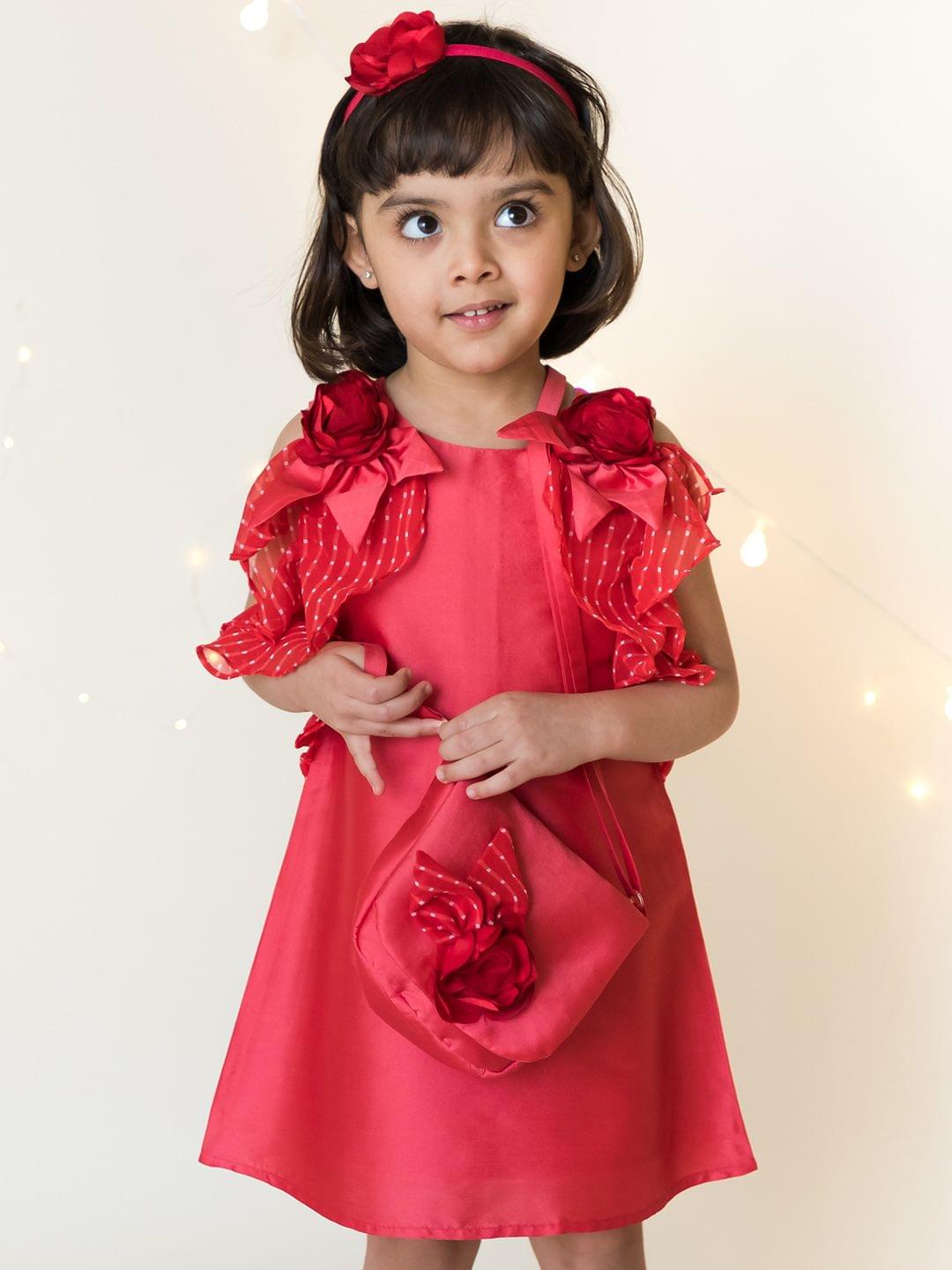 Rose Ruffle Dress