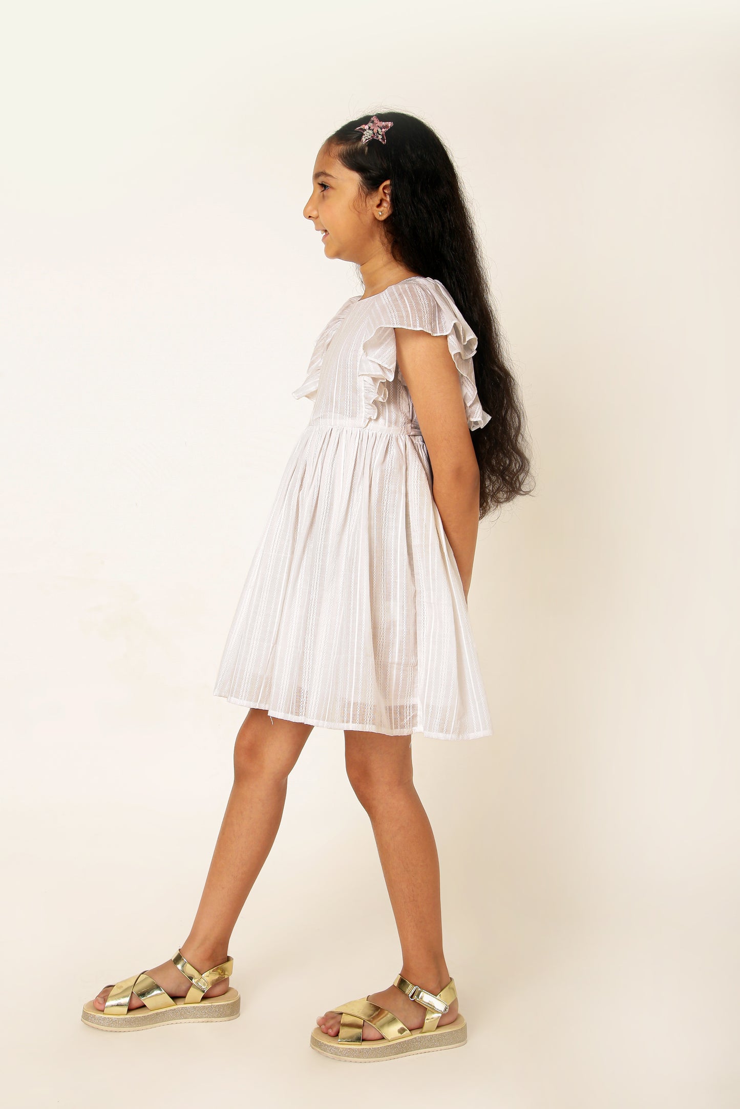 Snow Flutter Dress