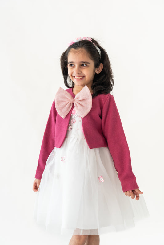 Glitter bow Shrug