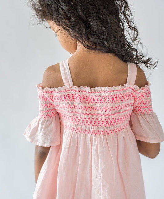 Peach Smock Top