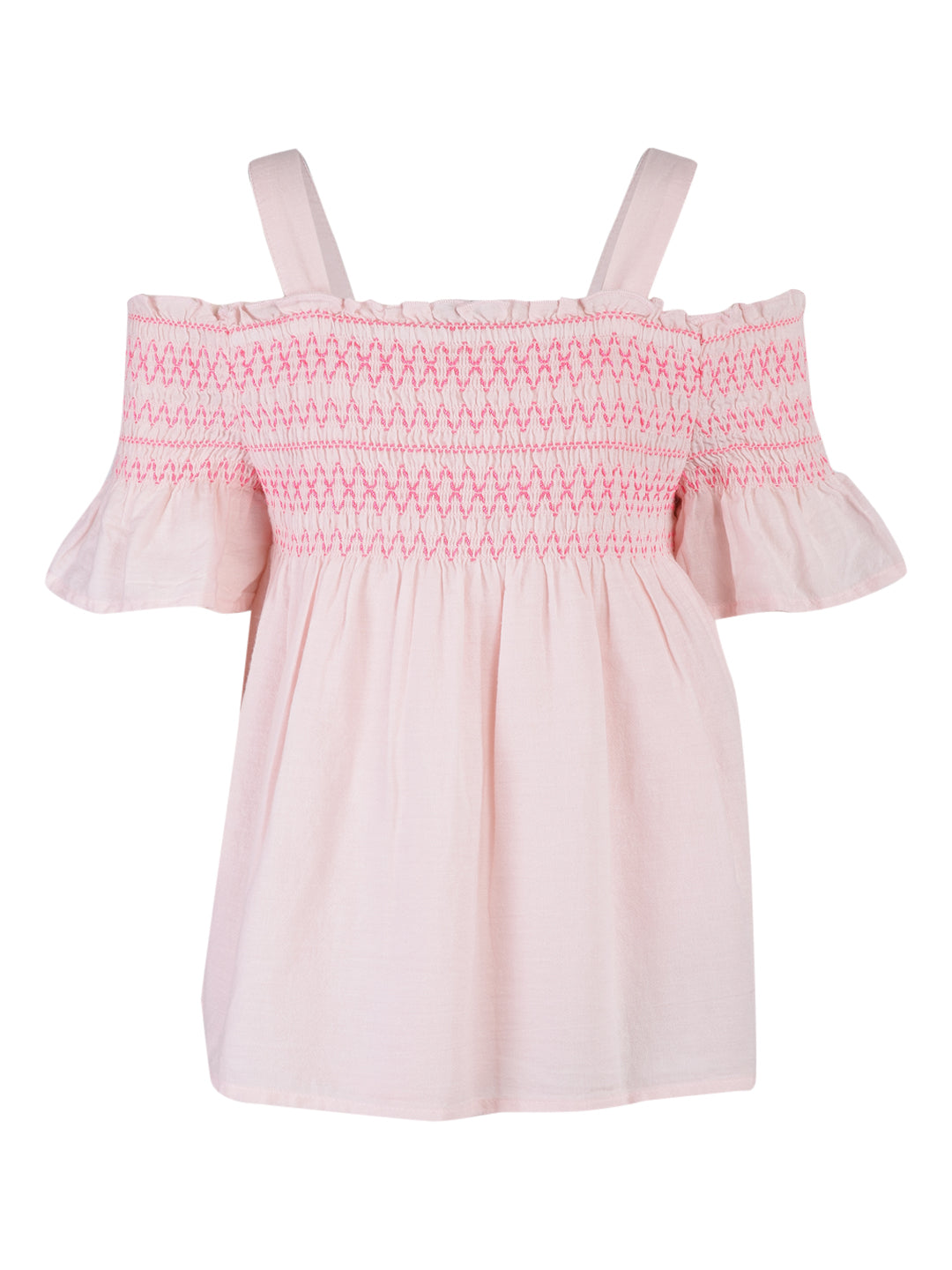 Peach Smock Top