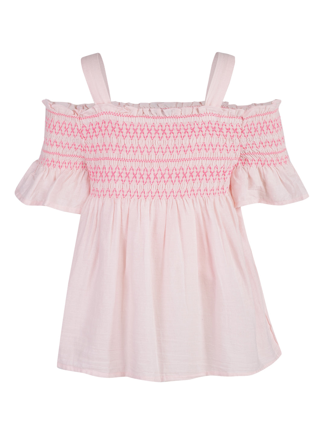 Peach Smock Top