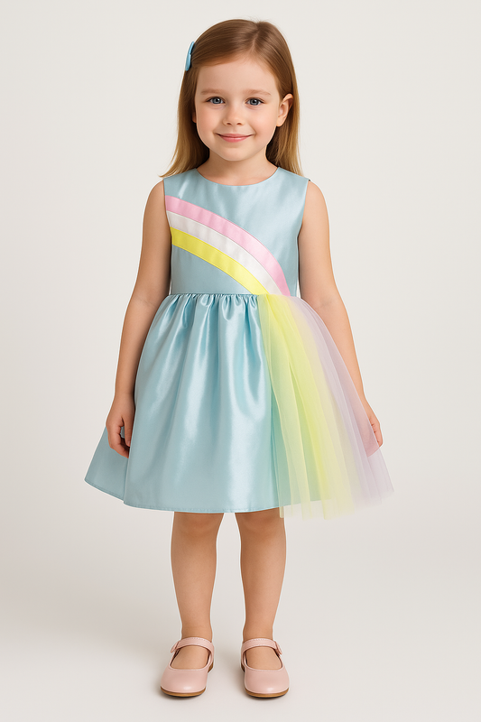 Blue Rainbow Fun Dress
