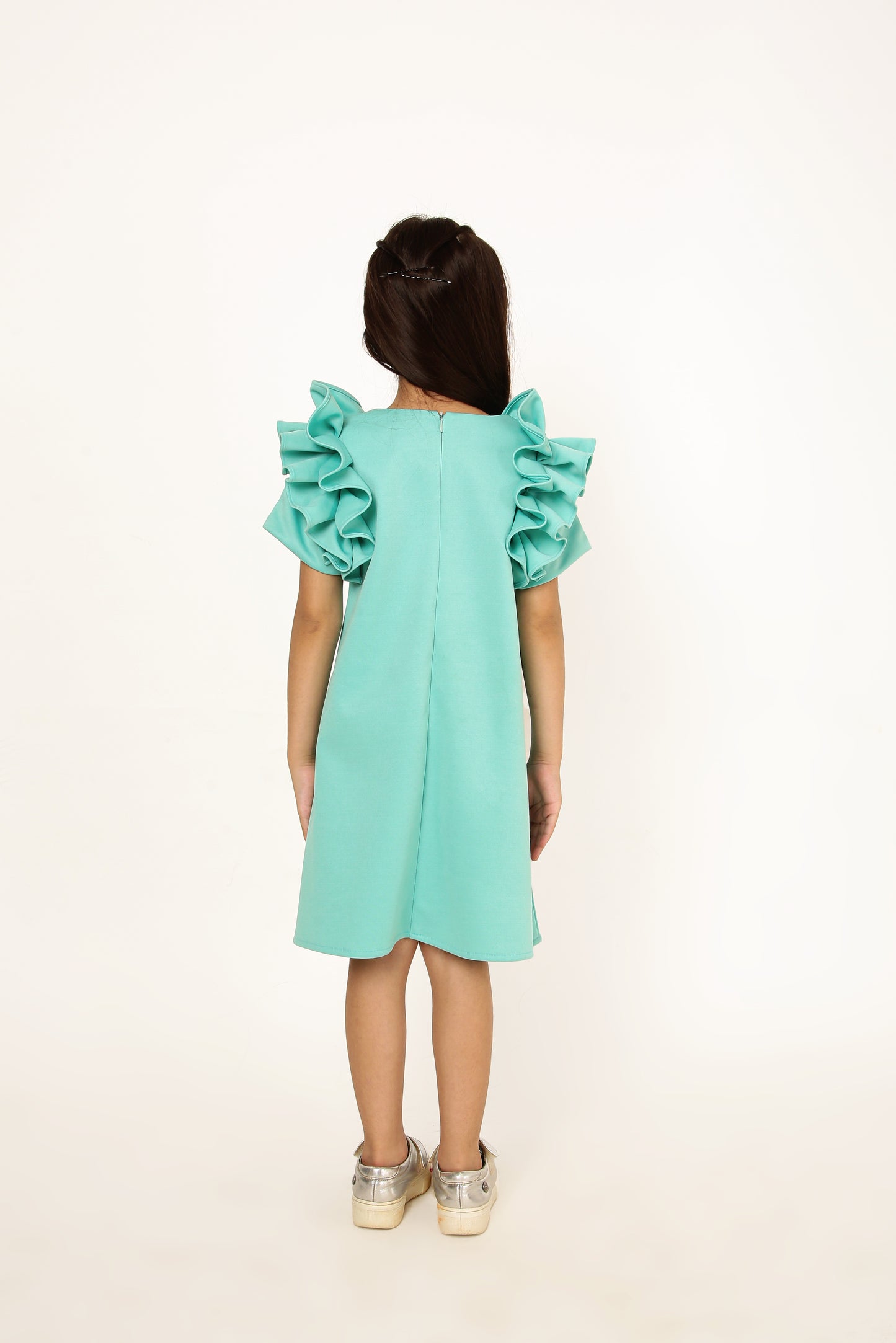 Mint ruffle Wildflower Dress