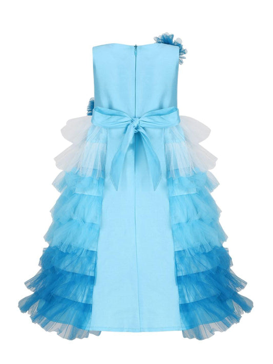 Blue Pinwheel Gown