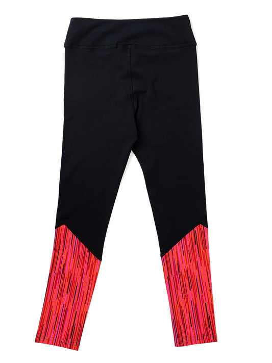 Black Red Print Style Diva Leggings - Kids