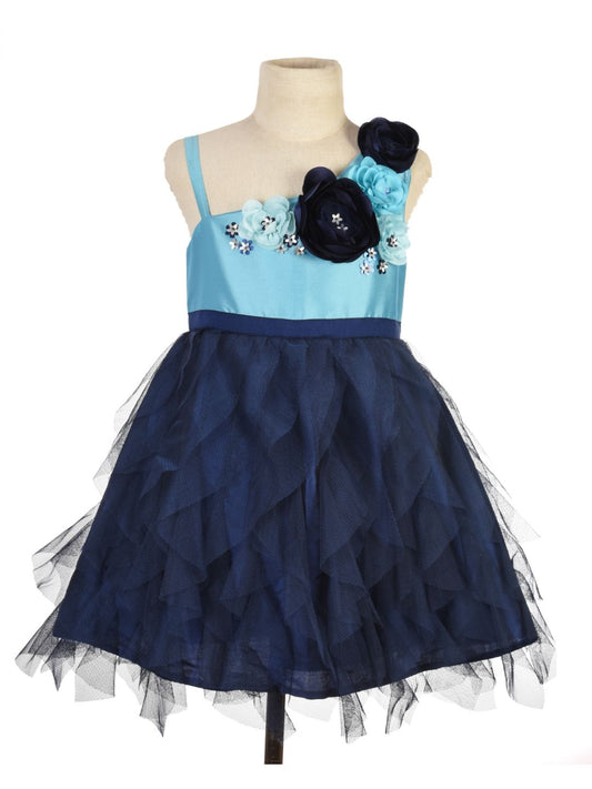 Azure Cascade Dress