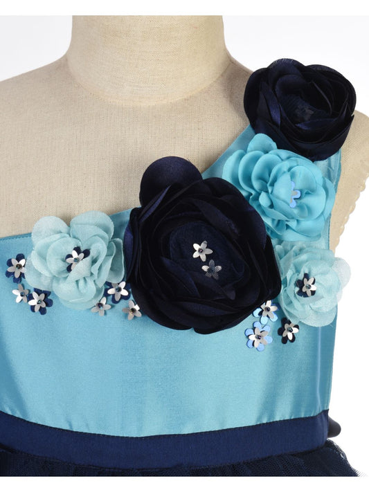 Azure Cascade Dress