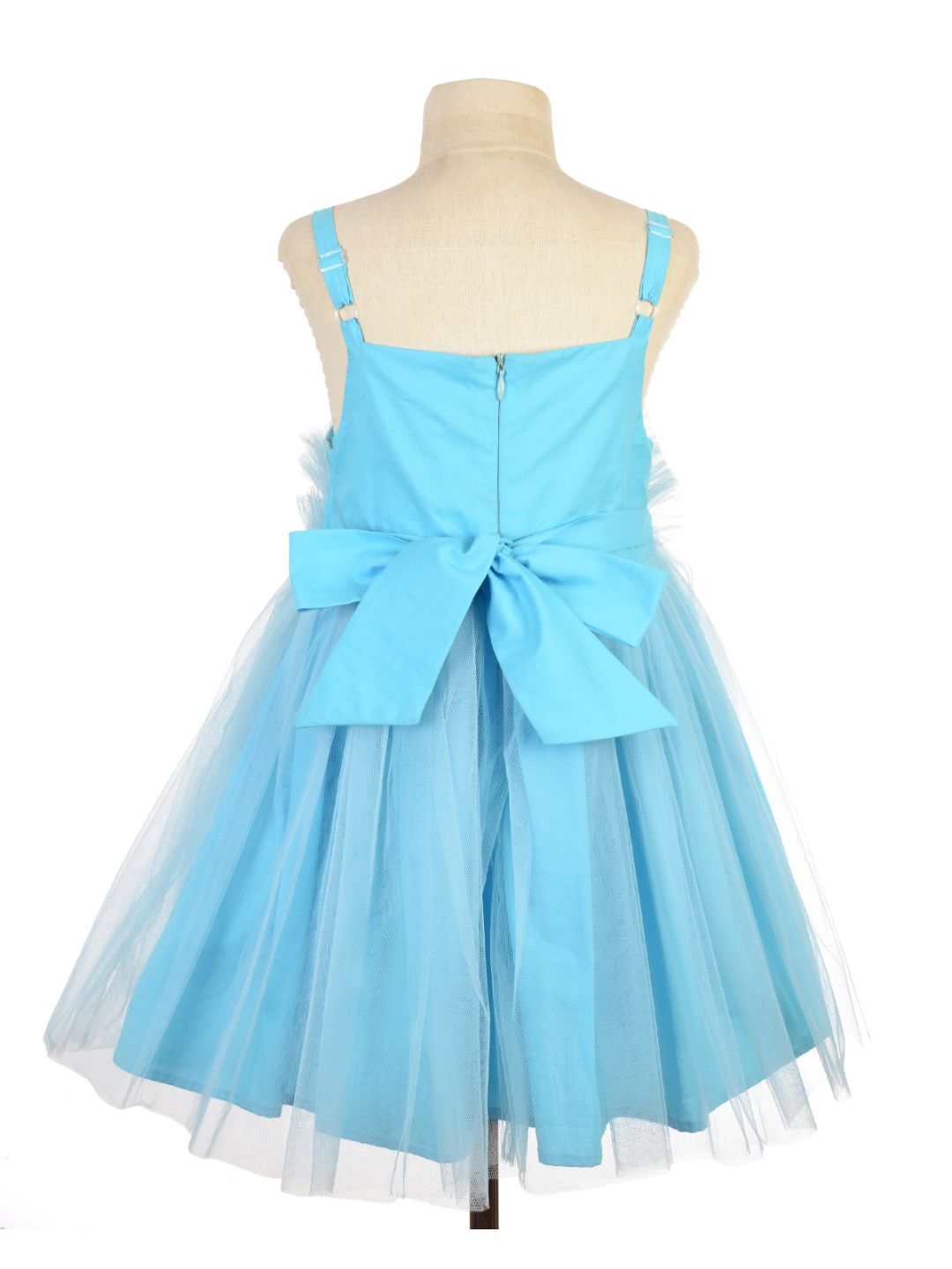 Blue Tulip Ruffle Dress