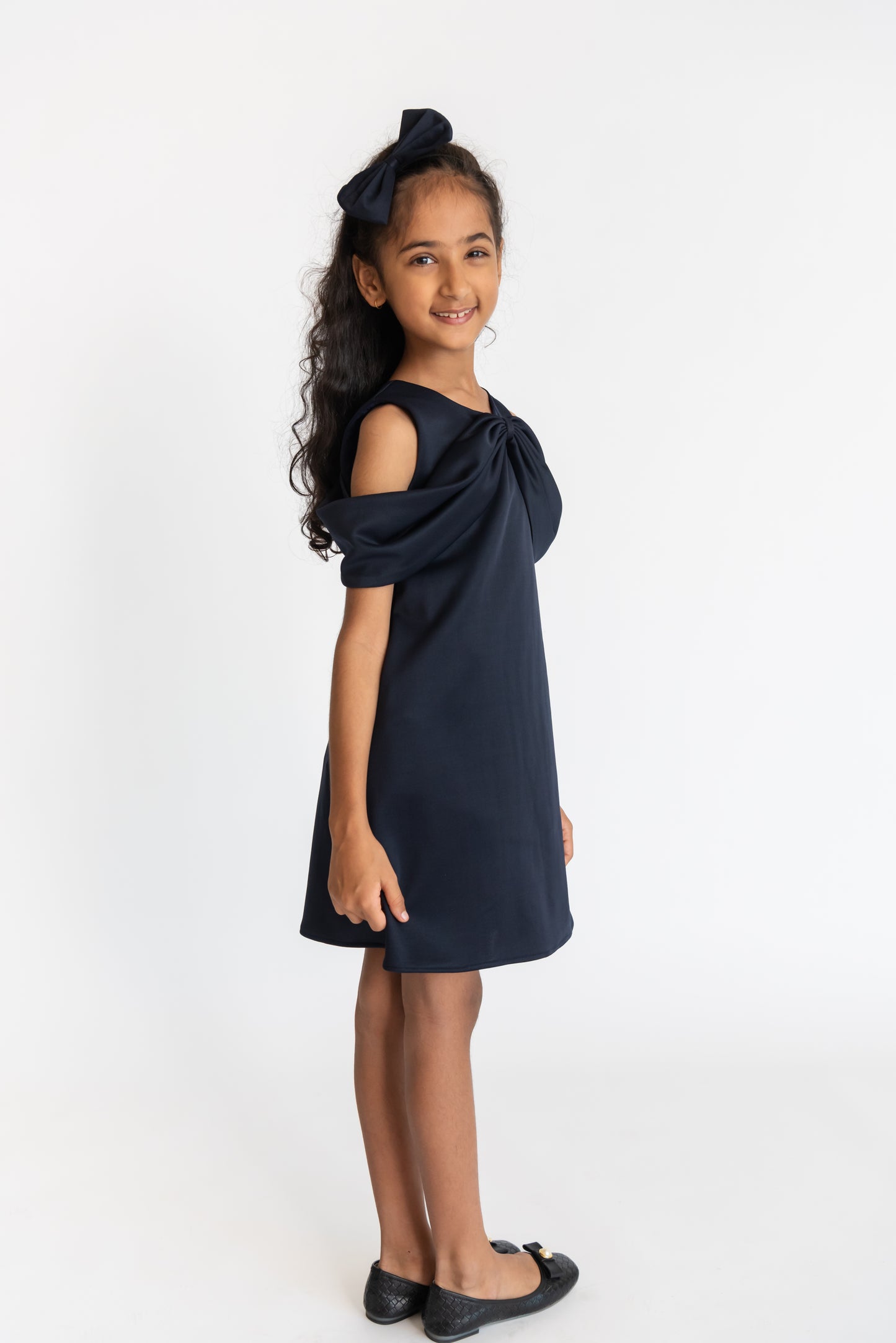 Navy Bow Dress