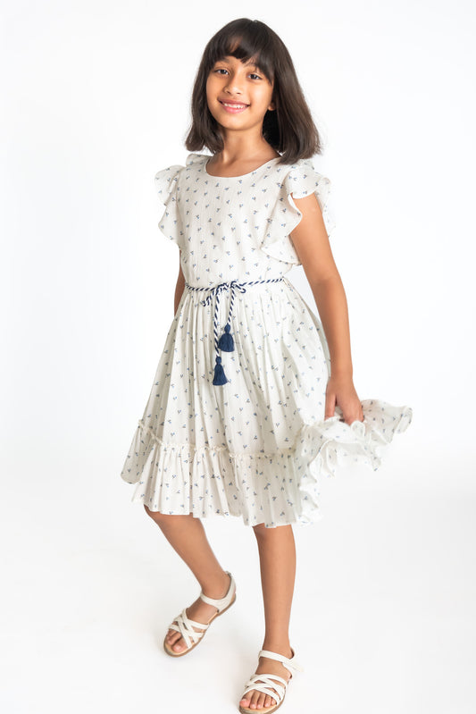 Ditsy Flutter Dress