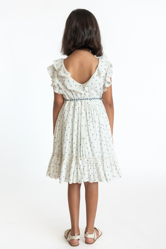 Ditsy Flutter Dress