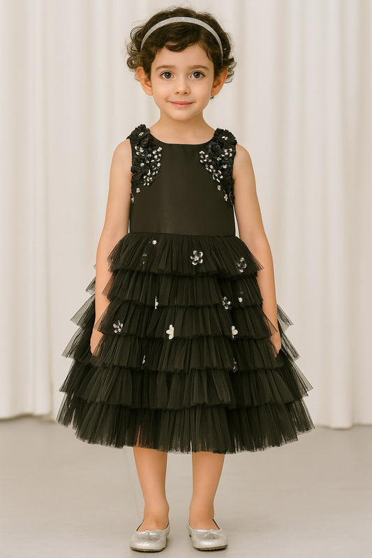 Black Morning Glory Dress