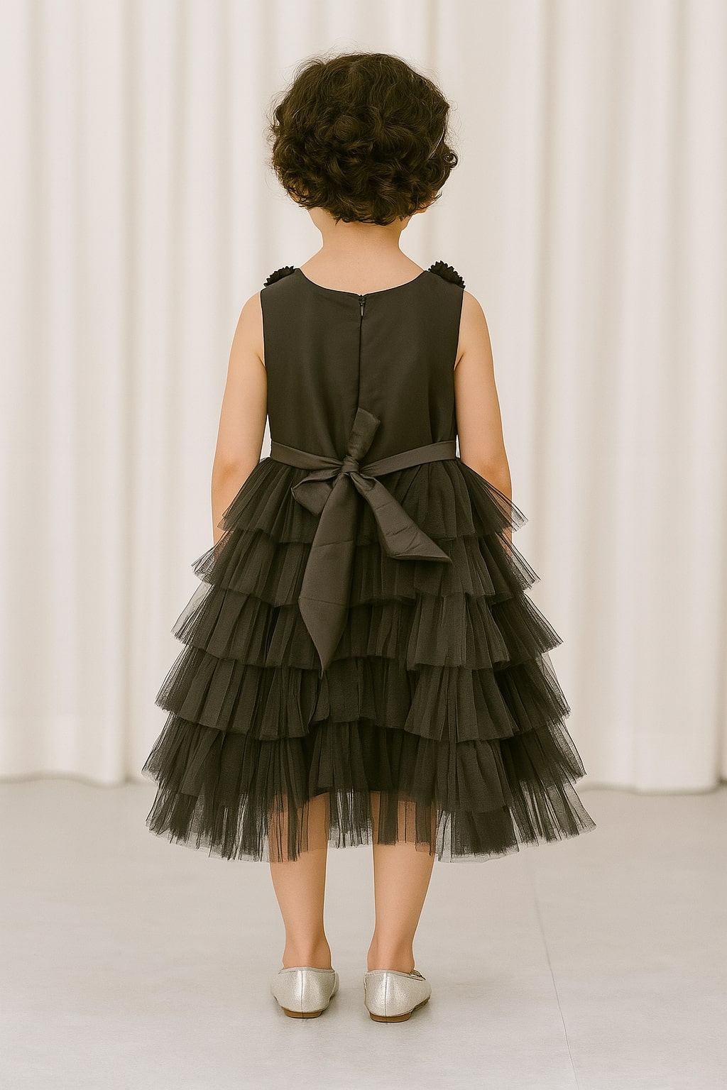 Black Morning Glory Dress