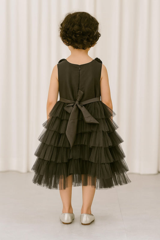 Black Morning Glory Dress