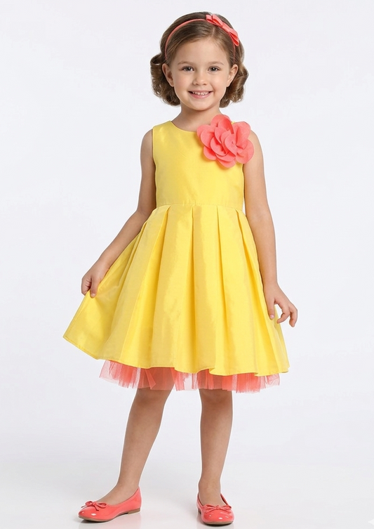 Yellow Corsage Dress