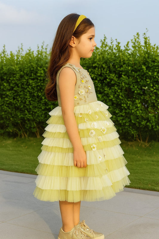 Yellow Faye Princess dress