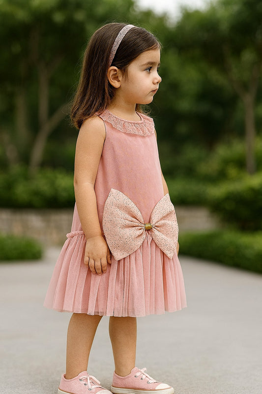 Blush Bow dress