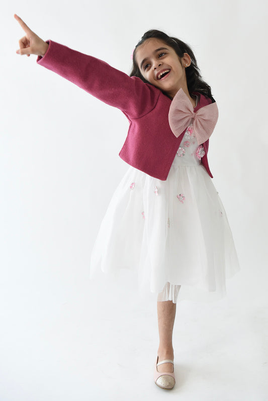 Glitter bow Shrug