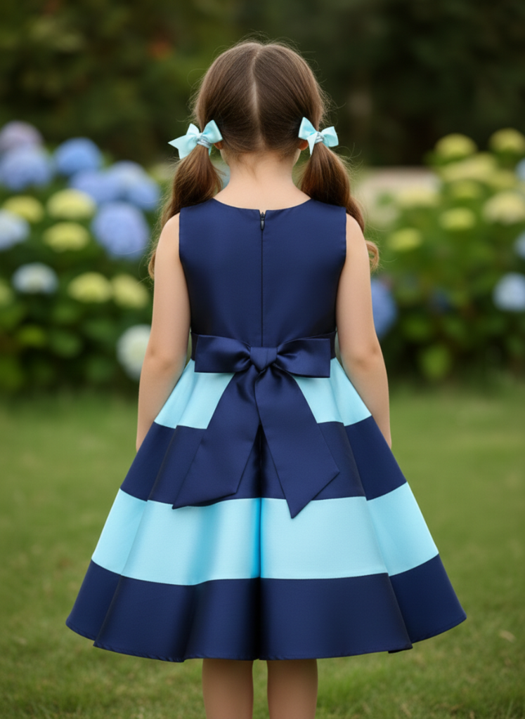 Blue Hibiscus Dress