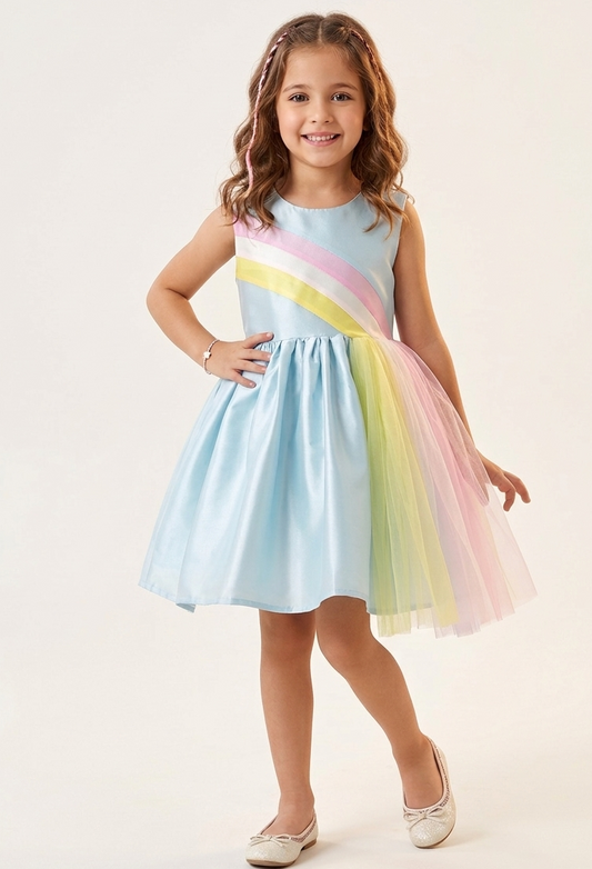 Blue Rainbow Fun Dress