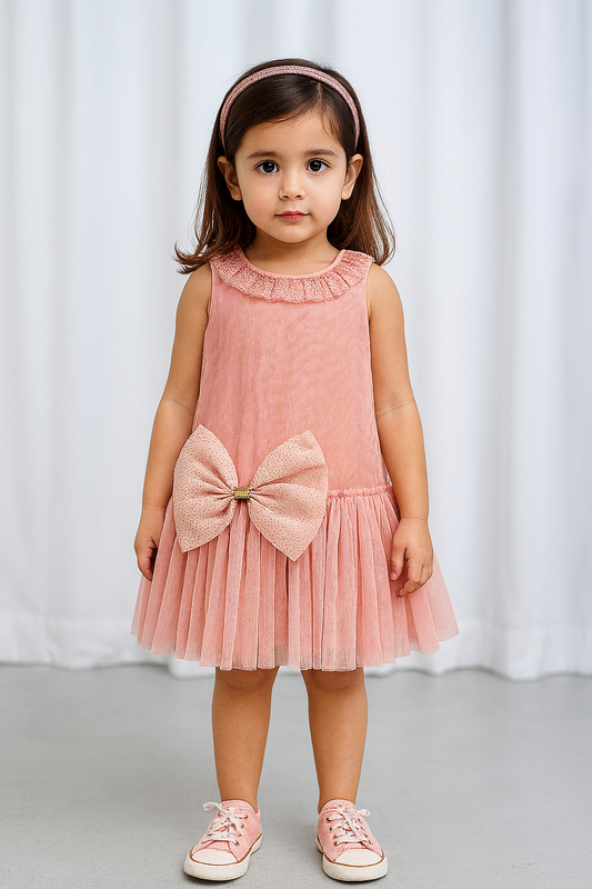 Blush Bow dress