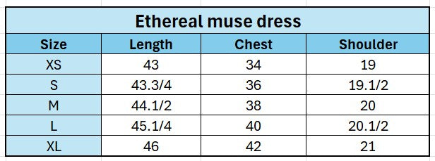 Ethereal muse dress