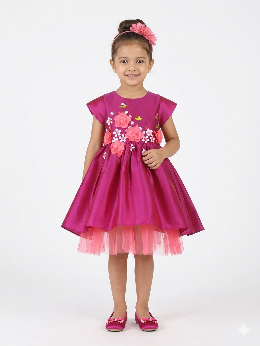 Purple Lafleur Dress