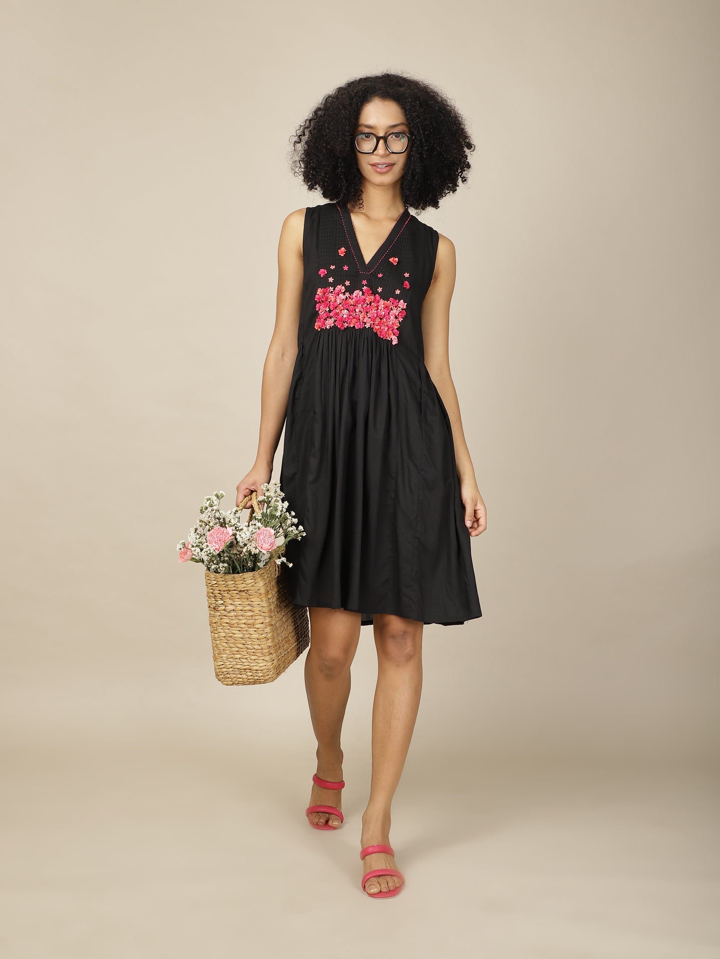 Ebony Pink Blossom dress