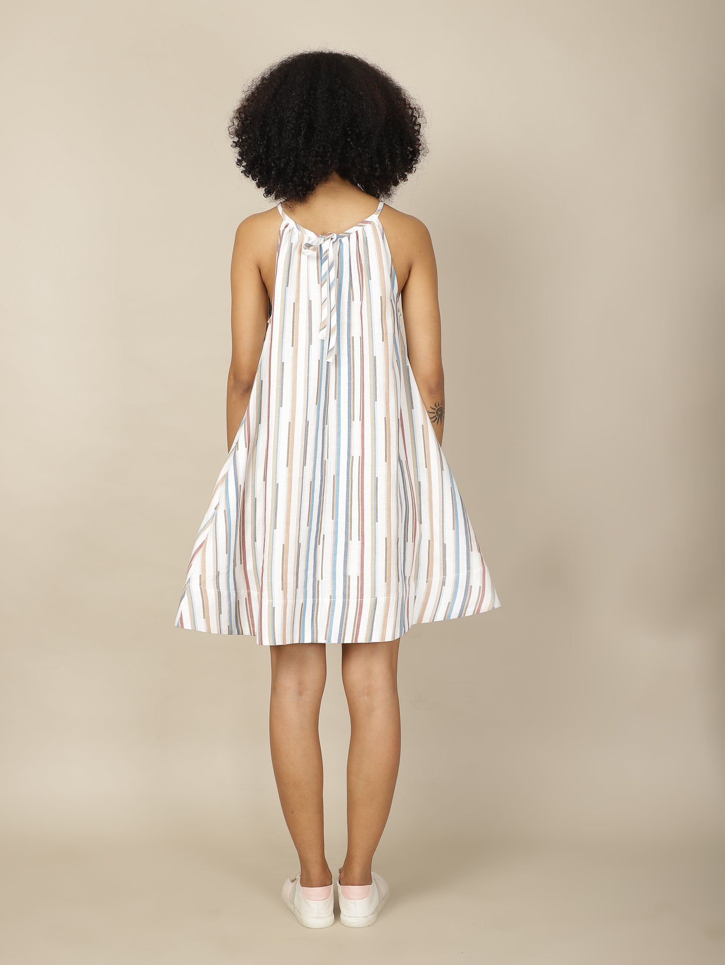 Seaside Striped Halter Dress