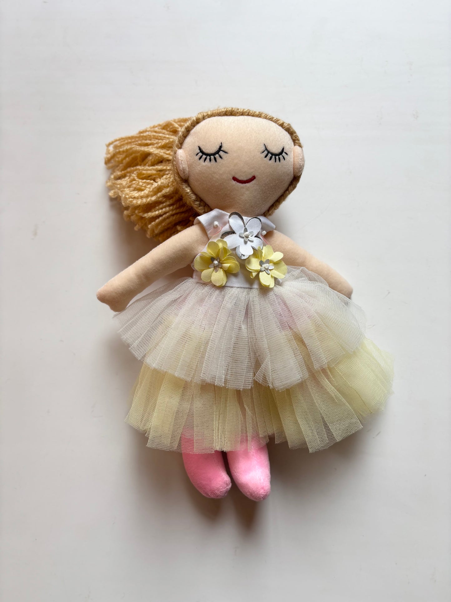 Yellow Floral Fantasy Doll